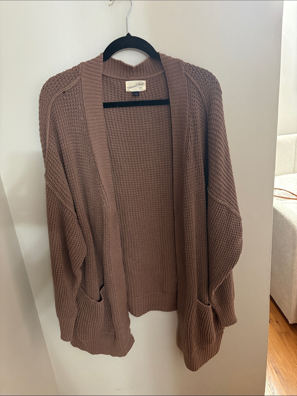 Universal Thread Open-Front Chunky Cardigan - Brown